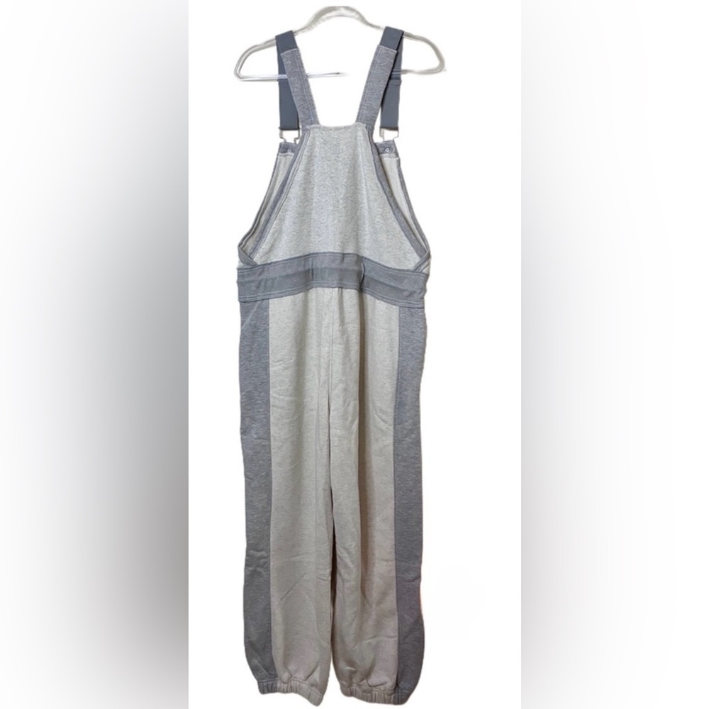 NWT Free People Movement M Making It Overalls in Heather Gray Combo New $168 - Picture 3 of 10